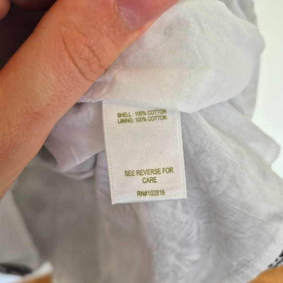 Garnet Hill Black & White Floral Cotton Dress – Size 2 - Picture 4 of 5